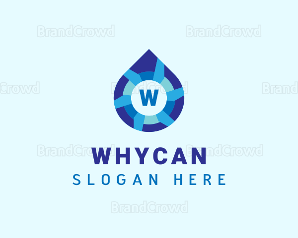 Water Sanitation Liquid Logo