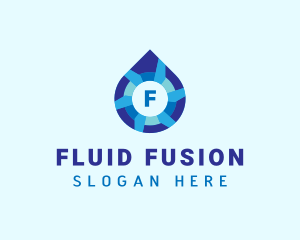 Water Sanitation Liquid  logo design