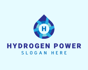 Hydrogen - Water Sanitation Liquid logo design