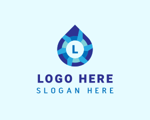 Water Supply - Water Sanitation Liquid logo design