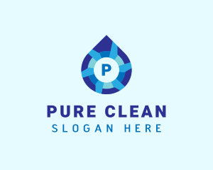 Water Sanitation Liquid  logo design