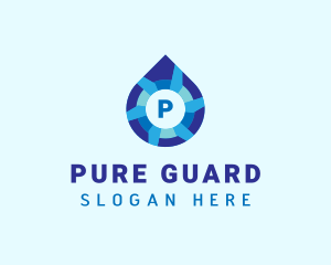 Water Sanitation Liquid  logo design