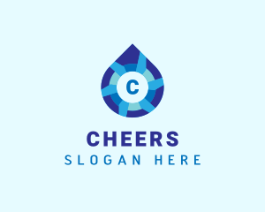 Droplet - Water Sanitation Liquid logo design