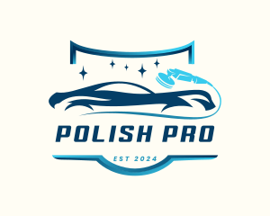 Polish - Auto Car Detailing logo design