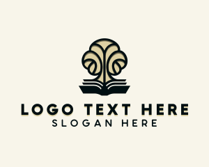 Review Center - Educational Learning Book logo design