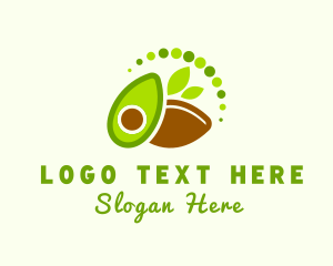 Olive Leaves - Avocado Fruit Farm logo design