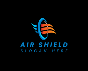 Wind Exhaust Ventilation logo design