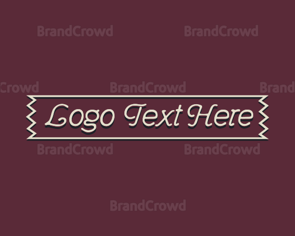 Tape Banner Style Logo