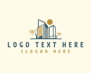 Tourism - Beach Resort Hotel logo design