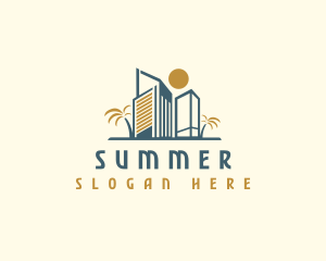 Beach Resort Hotel logo design