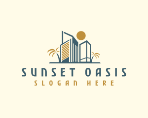 Beach Resort Hotel logo design