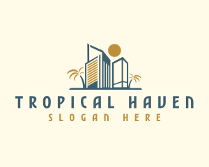 Beach Resort Hotel logo design