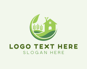 Lawn - Eco Friendly House Gardening logo design