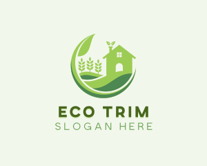 Eco Friendly House Gardening  logo design