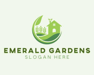 Eco Friendly House Gardening  logo design