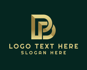 Letter Pr - Consulting Letter PD Firm logo design