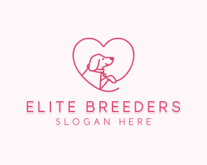 Heart Dog Puppy Vet logo design