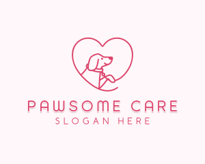 Heart Dog Puppy Vet logo design