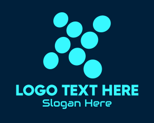 Technology - Modern Technological Dots logo design
