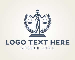 Arbitration - Abstract Legal Justice Statue logo design