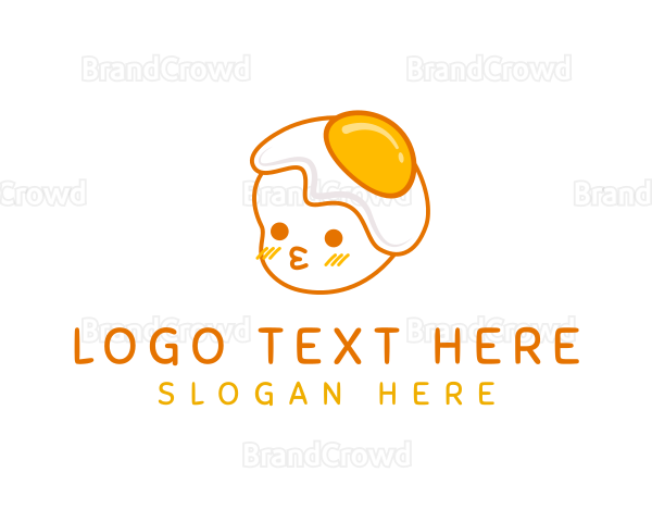 Cute Egg Baby Logo