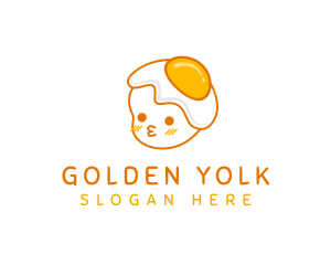 Yolk - Cute Egg Baby logo design