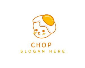 Cafe - Cute Egg Baby logo design