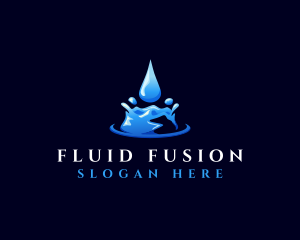 Natural Clean Water logo design