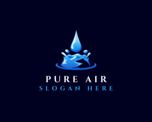 Natural Clean Water logo design