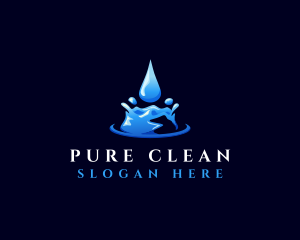 Natural Clean Water logo design