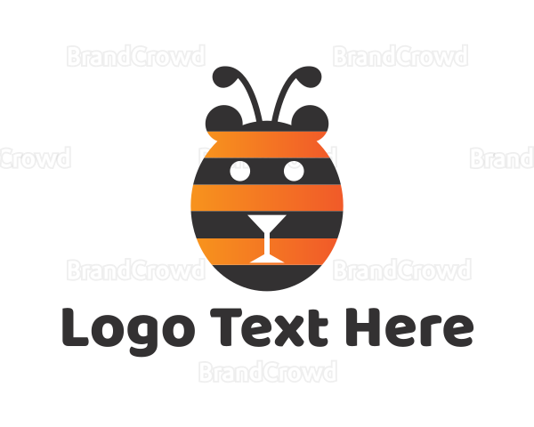 Bear Bee Stripes Logo