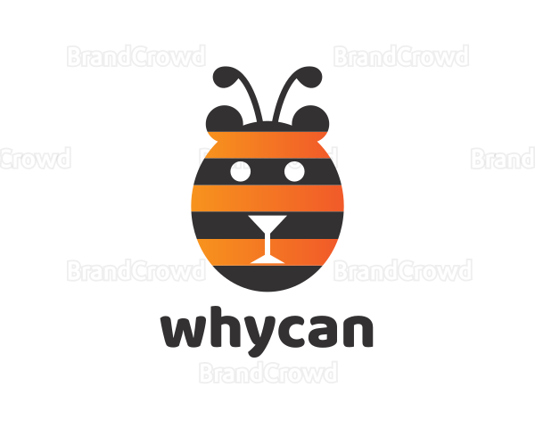 Bear Bee Stripes Logo
