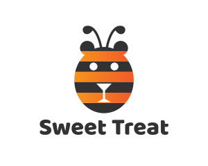 Bear Bee Stripes logo design