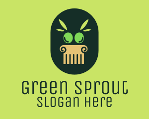 Greek Green Olives logo design