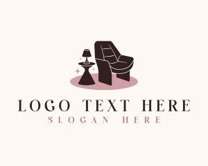 Sofa - Chair Lamp Furniture logo design