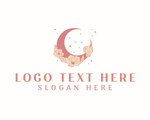 Yoga - Floral Moon Boutique logo design