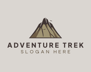 Backpacker - Summit Mountain Peak logo design