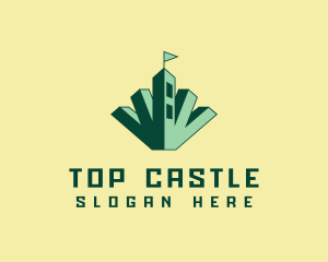 Green Marijuana Castle logo design