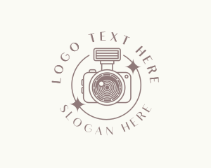 Lens - Simple Camera Photography logo design