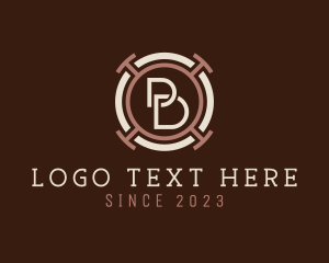 Plumber - Hardware Badge Letter B logo design