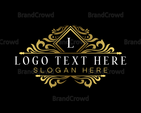 Luxury Floral Crest Logo