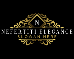 Luxury Floral Crest logo design