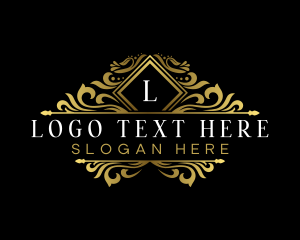 Luxury Floral Crest Logo