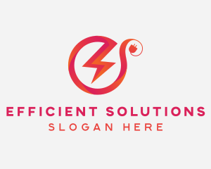 Electric Lightning Plug logo design