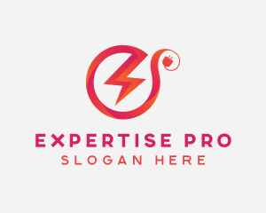 Electric Lightning Plug logo design