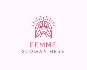 Female Hair Salon logo design