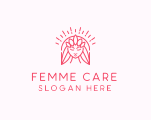 Female Hair Salon logo design