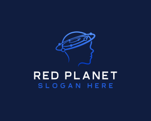 Human Brain Orbit logo design