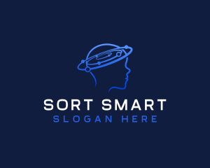 Human Brain Orbit logo design