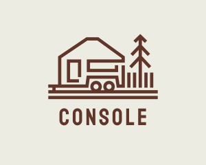 Camping Trailer House Logo